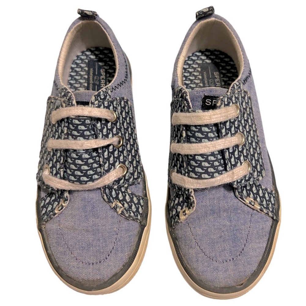 Little Kids Sperry x vineyard vines Chambray Seaside Slip On